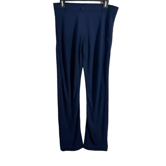 Betabrand Blue Pull On Dress Pants, Petite Size Medium - Picture 2 of 11